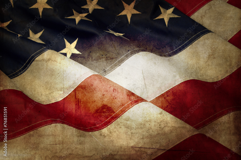 Grunge American flag